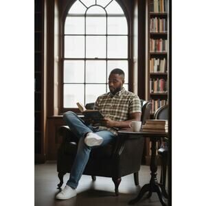 Vintage Ralph Lauen Blake Men's XL Green Red Tan Plaid Short Sleeve Shirt Preppy